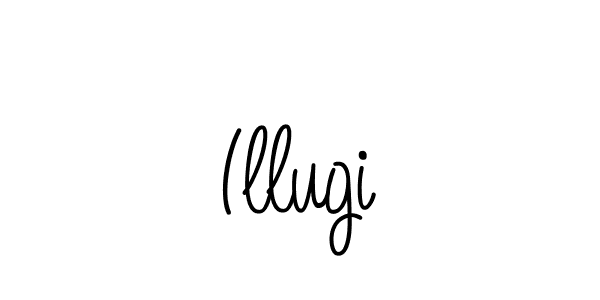 You should practise on your own different ways (Angelique-Rose-font-FFP) to write your name (Illugi) in signature. don't let someone else do it for you. Illugi signature style 5 images and pictures png