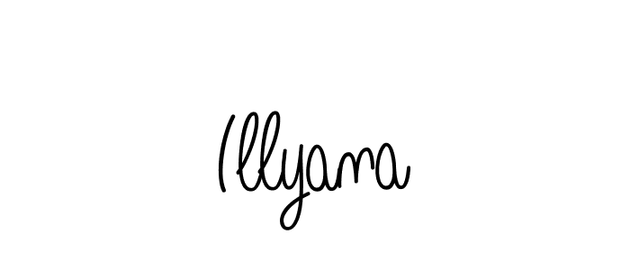 Make a beautiful signature design for name Illyana. With this signature (Angelique-Rose-font-FFP) style, you can create a handwritten signature for free. Illyana signature style 5 images and pictures png