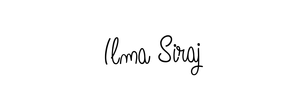 Create a beautiful signature design for name Ilma Siraj. With this signature (Angelique-Rose-font-FFP) fonts, you can make a handwritten signature for free. Ilma Siraj signature style 5 images and pictures png