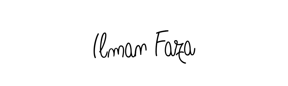 Design your own signature with our free online signature maker. With this signature software, you can create a handwritten (Angelique-Rose-font-FFP) signature for name Ilman Faza. Ilman Faza signature style 5 images and pictures png