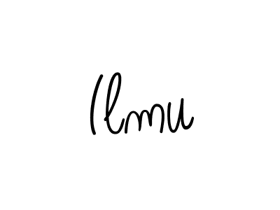 How to make Ilmu name signature. Use Angelique-Rose-font-FFP style for creating short signs online. This is the latest handwritten sign. Ilmu signature style 5 images and pictures png