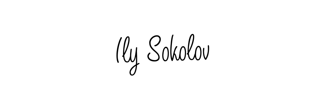 Best and Professional Signature Style for Ily Sokolov. Angelique-Rose-font-FFP Best Signature Style Collection. Ily Sokolov signature style 5 images and pictures png