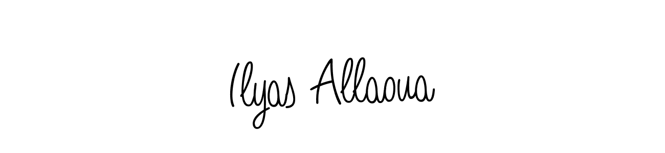 if you are searching for the best signature style for your name Ilyas Allaoua. so please give up your signature search. here we have designed multiple signature styles  using Angelique-Rose-font-FFP. Ilyas Allaoua signature style 5 images and pictures png