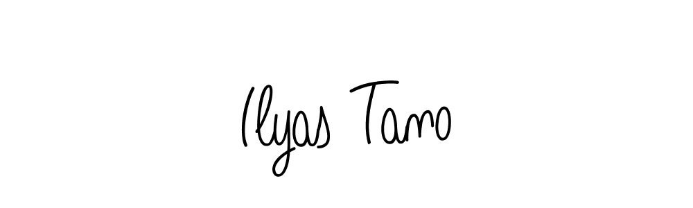 if you are searching for the best signature style for your name Ilyas Tano. so please give up your signature search. here we have designed multiple signature styles  using Angelique-Rose-font-FFP. Ilyas Tano signature style 5 images and pictures png