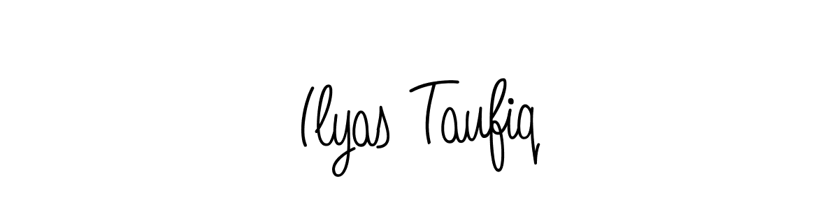 Check out images of Autograph of Ilyas Taufiq name. Actor Ilyas Taufiq Signature Style. Angelique-Rose-font-FFP is a professional sign style online. Ilyas Taufiq signature style 5 images and pictures png