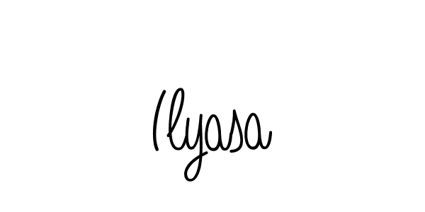 if you are searching for the best signature style for your name Ilyasa. so please give up your signature search. here we have designed multiple signature styles  using Angelique-Rose-font-FFP. Ilyasa signature style 5 images and pictures png