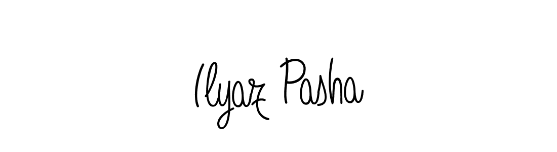 The best way (Angelique-Rose-font-FFP) to make a short signature is to pick only two or three words in your name. The name Ilyaz Pasha include a total of six letters. For converting this name. Ilyaz Pasha signature style 5 images and pictures png