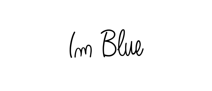 Also You can easily find your signature by using the search form. We will create Im Blue name handwritten signature images for you free of cost using Angelique-Rose-font-FFP sign style. Im Blue signature style 5 images and pictures png
