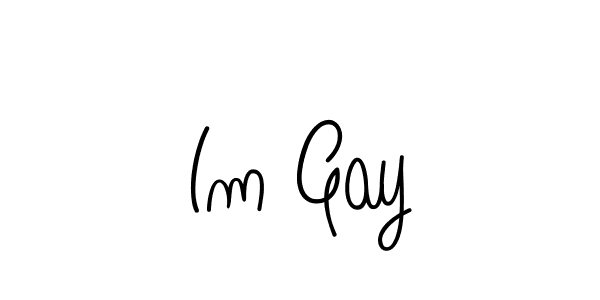 Best and Professional Signature Style for Im Gay. Angelique-Rose-font-FFP Best Signature Style Collection. Im Gay signature style 5 images and pictures png