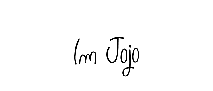 You should practise on your own different ways (Angelique-Rose-font-FFP) to write your name (Im Jojo) in signature. don't let someone else do it for you. Im Jojo signature style 5 images and pictures png