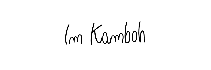 Make a short Im Kamboh signature style. Manage your documents anywhere anytime using Angelique-Rose-font-FFP. Create and add eSignatures, submit forms, share and send files easily. Im Kamboh signature style 5 images and pictures png
