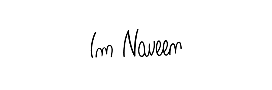 Design your own signature with our free online signature maker. With this signature software, you can create a handwritten (Angelique-Rose-font-FFP) signature for name Im Naveen. Im Naveen signature style 5 images and pictures png