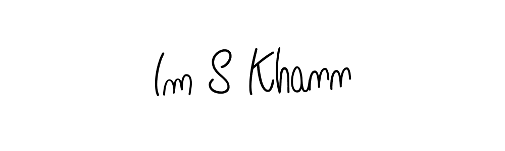 How to Draw Im S Khann signature style? Angelique-Rose-font-FFP is a latest design signature styles for name Im S Khann. Im S Khann signature style 5 images and pictures png