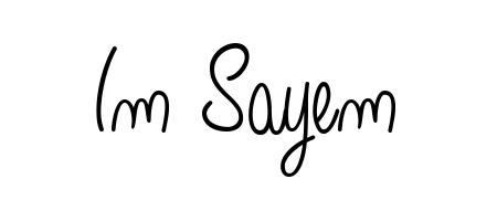Also we have Im Sayem name is the best signature style. Create professional handwritten signature collection using Angelique-Rose-font-FFP autograph style. Im Sayem signature style 5 images and pictures png