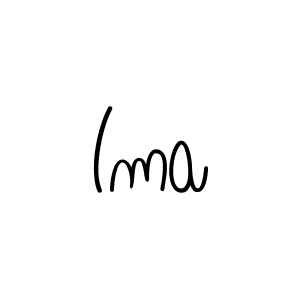 Ima stylish signature style. Best Handwritten Sign (Angelique-Rose-font-FFP) for my name. Handwritten Signature Collection Ideas for my name Ima. Ima signature style 5 images and pictures png