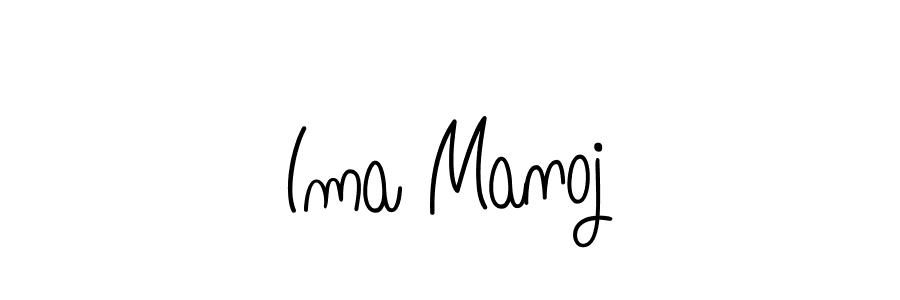 Also we have Ima Manoj name is the best signature style. Create professional handwritten signature collection using Angelique-Rose-font-FFP autograph style. Ima Manoj signature style 5 images and pictures png