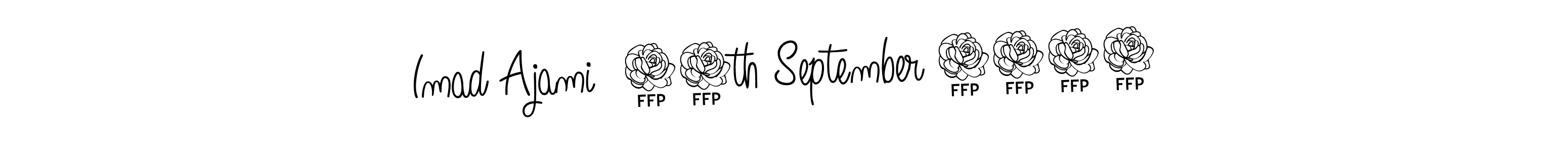 Use a signature maker to create a handwritten signature online. With this signature software, you can design (Angelique-Rose-font-FFP) your own signature for name Imad Ajami  10th September 2024. Imad Ajami  10th September 2024 signature style 5 images and pictures png