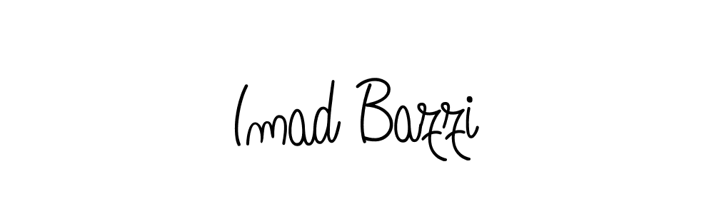 How to make Imad Bazzi name signature. Use Angelique-Rose-font-FFP style for creating short signs online. This is the latest handwritten sign. Imad Bazzi signature style 5 images and pictures png