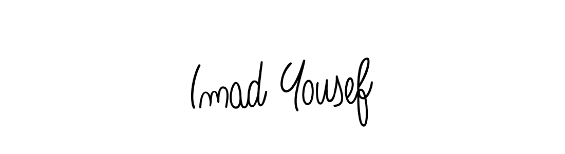 How to Draw Imad Yousef signature style? Angelique-Rose-font-FFP is a latest design signature styles for name Imad Yousef. Imad Yousef signature style 5 images and pictures png