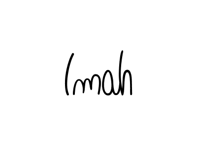 Imah stylish signature style. Best Handwritten Sign (Angelique-Rose-font-FFP) for my name. Handwritten Signature Collection Ideas for my name Imah. Imah signature style 5 images and pictures png