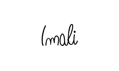 Create a beautiful signature design for name Imali. With this signature (Angelique-Rose-font-FFP) fonts, you can make a handwritten signature for free. Imali signature style 5 images and pictures png