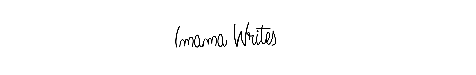 How to make Imama Writes ❤️ name signature. Use Angelique-Rose-font-FFP style for creating short signs online. This is the latest handwritten sign. Imama Writes ❤️ signature style 5 images and pictures png
