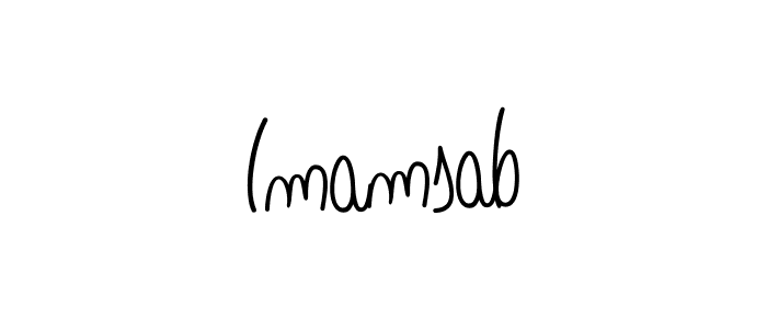 Imamsab stylish signature style. Best Handwritten Sign (Angelique-Rose-font-FFP) for my name. Handwritten Signature Collection Ideas for my name Imamsab. Imamsab signature style 5 images and pictures png