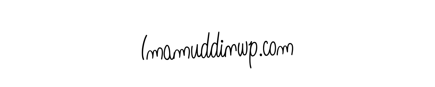 You should practise on your own different ways (Angelique-Rose-font-FFP) to write your name (Imamuddinwp.com) in signature. don't let someone else do it for you. Imamuddinwp.com signature style 5 images and pictures png