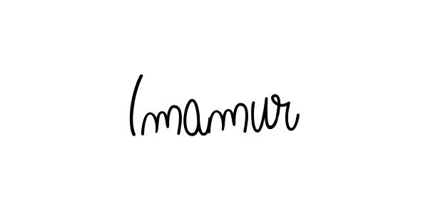 Design your own signature with our free online signature maker. With this signature software, you can create a handwritten (Angelique-Rose-font-FFP) signature for name Imamur. Imamur signature style 5 images and pictures png