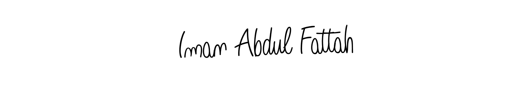 Design your own signature with our free online signature maker. With this signature software, you can create a handwritten (Angelique-Rose-font-FFP) signature for name Iman Abdul Fattah. Iman Abdul Fattah signature style 5 images and pictures png