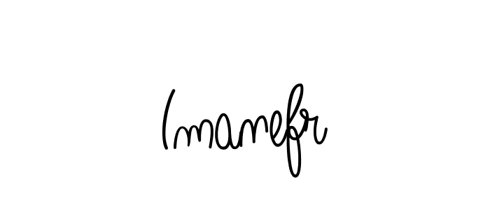 Design your own signature with our free online signature maker. With this signature software, you can create a handwritten (Angelique-Rose-font-FFP) signature for name Imanefr. Imanefr signature style 5 images and pictures png