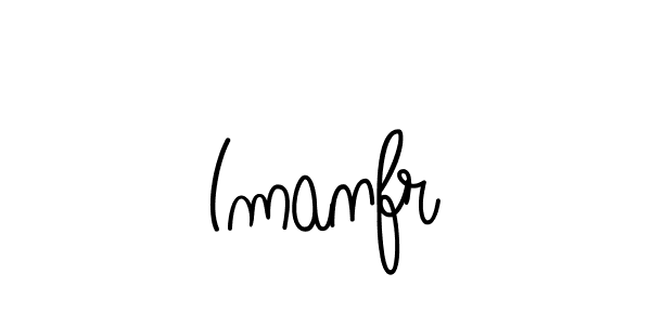 You should practise on your own different ways (Angelique-Rose-font-FFP) to write your name (Imanfr) in signature. don't let someone else do it for you. Imanfr signature style 5 images and pictures png