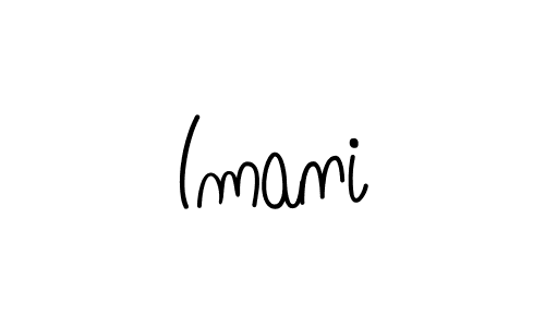 if you are searching for the best signature style for your name Imani. so please give up your signature search. here we have designed multiple signature styles  using Angelique-Rose-font-FFP. Imani signature style 5 images and pictures png