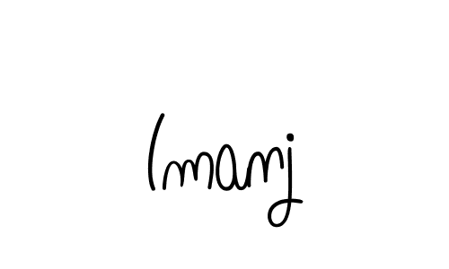Check out images of Autograph of Imanj name. Actor Imanj Signature Style. Angelique-Rose-font-FFP is a professional sign style online. Imanj signature style 5 images and pictures png