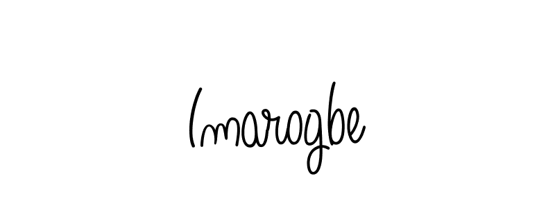 Create a beautiful signature design for name Imarogbe. With this signature (Angelique-Rose-font-FFP) fonts, you can make a handwritten signature for free. Imarogbe signature style 5 images and pictures png