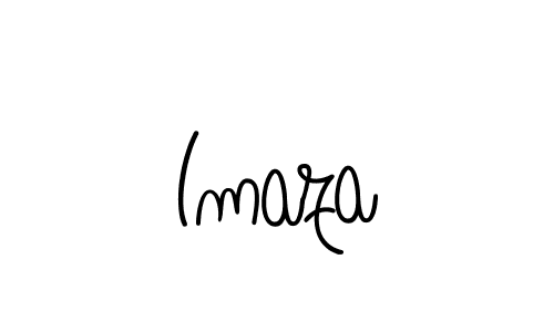 How to make Imaza name signature. Use Angelique-Rose-font-FFP style for creating short signs online. This is the latest handwritten sign. Imaza signature style 5 images and pictures png