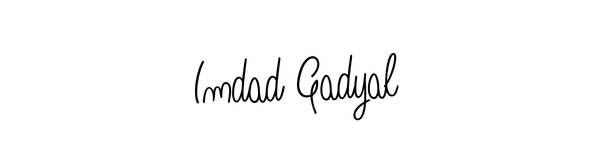 Make a beautiful signature design for name Imdad Gadyal. With this signature (Angelique-Rose-font-FFP) style, you can create a handwritten signature for free. Imdad Gadyal signature style 5 images and pictures png