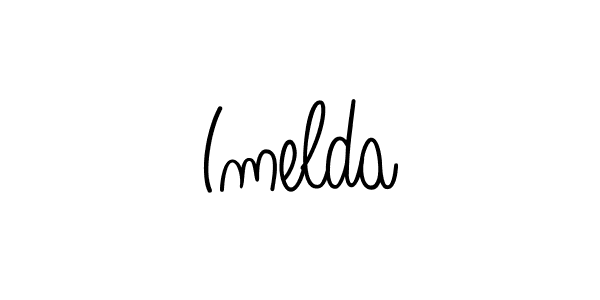 Best and Professional Signature Style for Imelda. Angelique-Rose-font-FFP Best Signature Style Collection. Imelda signature style 5 images and pictures png