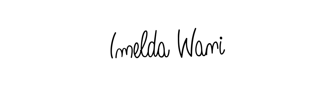 Once you've used our free online signature maker to create your best signature Angelique-Rose-font-FFP style, it's time to enjoy all of the benefits that Imelda Wani name signing documents. Imelda Wani signature style 5 images and pictures png