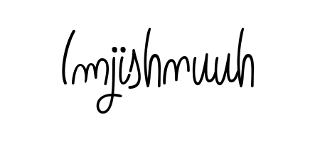 Get an exclusive digital autograph for Imjishnuuh. The Angelique-Rose-font-FFP typeface captures the charm of real penmanship on paper. Imjishnuuh signature style 5 images and pictures png