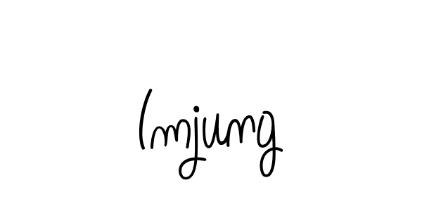 Imjung stylish signature style. Best Handwritten Sign (Angelique-Rose-font-FFP) for my name. Handwritten Signature Collection Ideas for my name Imjung. Imjung signature style 5 images and pictures png