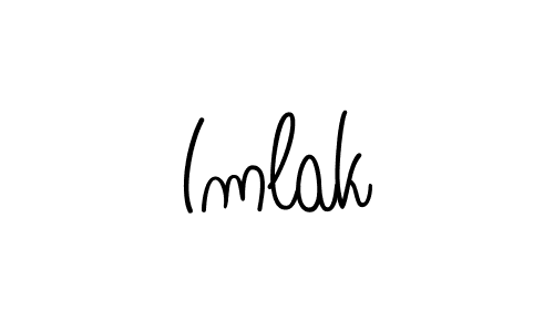 Design your own signature with our free online signature maker. With this signature software, you can create a handwritten (Angelique-Rose-font-FFP) signature for name Imlak. Imlak signature style 5 images and pictures png