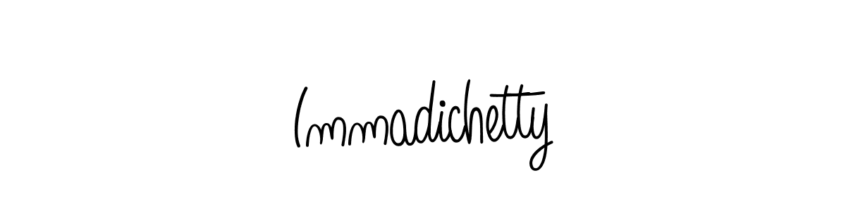 Check out images of Autograph of Immadichetty name. Actor Immadichetty Signature Style. Angelique-Rose-font-FFP is a professional sign style online. Immadichetty signature style 5 images and pictures png