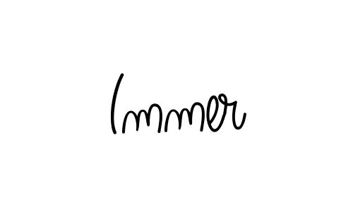 How to make Immer name signature. Use Angelique-Rose-font-FFP style for creating short signs online. This is the latest handwritten sign. Immer signature style 5 images and pictures png