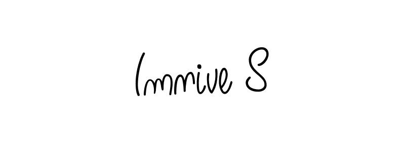 Use a signature maker to create a handwritten signature online. With this signature software, you can design (Angelique-Rose-font-FFP) your own signature for name Imnive S. Imnive S signature style 5 images and pictures png