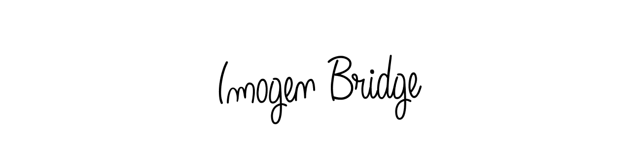 How to Draw Imogen Bridge signature style? Angelique-Rose-font-FFP is a latest design signature styles for name Imogen Bridge. Imogen Bridge signature style 5 images and pictures png