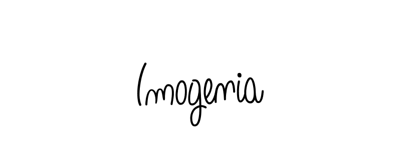 Use a signature maker to create a handwritten signature online. With this signature software, you can design (Angelique-Rose-font-FFP) your own signature for name Imogenia. Imogenia signature style 5 images and pictures png