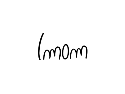 How to make Imom name signature. Use Angelique-Rose-font-FFP style for creating short signs online. This is the latest handwritten sign. Imom signature style 5 images and pictures png