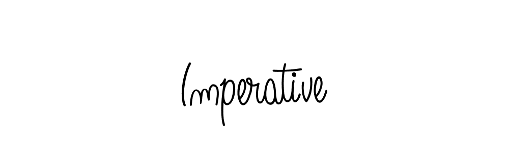 Make a beautiful signature design for name Imperative. With this signature (Angelique-Rose-font-FFP) style, you can create a handwritten signature for free. Imperative signature style 5 images and pictures png
