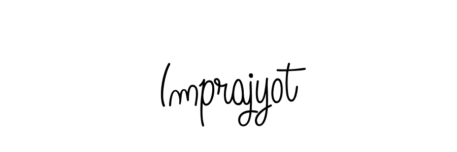 Create a beautiful signature design for name Imprajyot. With this signature (Angelique-Rose-font-FFP) fonts, you can make a handwritten signature for free. Imprajyot signature style 5 images and pictures png